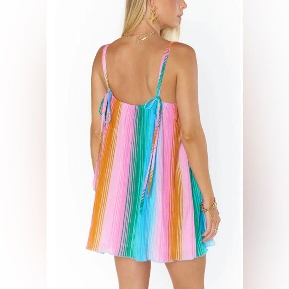 Show Me Your Mumu Sicily
Dress Ombre Pleated Knit Mini dress; Size Small - Picture 3 of 8